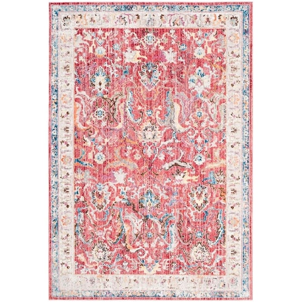 Safavieh 7 x 7 ft. Bristol Round Rug; Rose & Light Grey BTL357R-7R - main